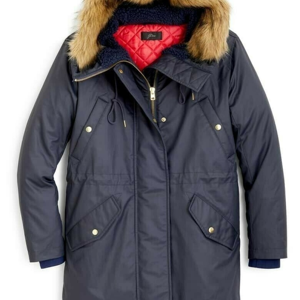 NEW Best Seller J . Crew Perfect winter parka with - Picture 2 of 2